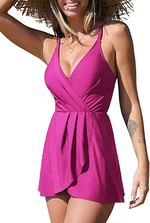 CUPSHE One Piece Swimsuit for Women with Tummy Control Design