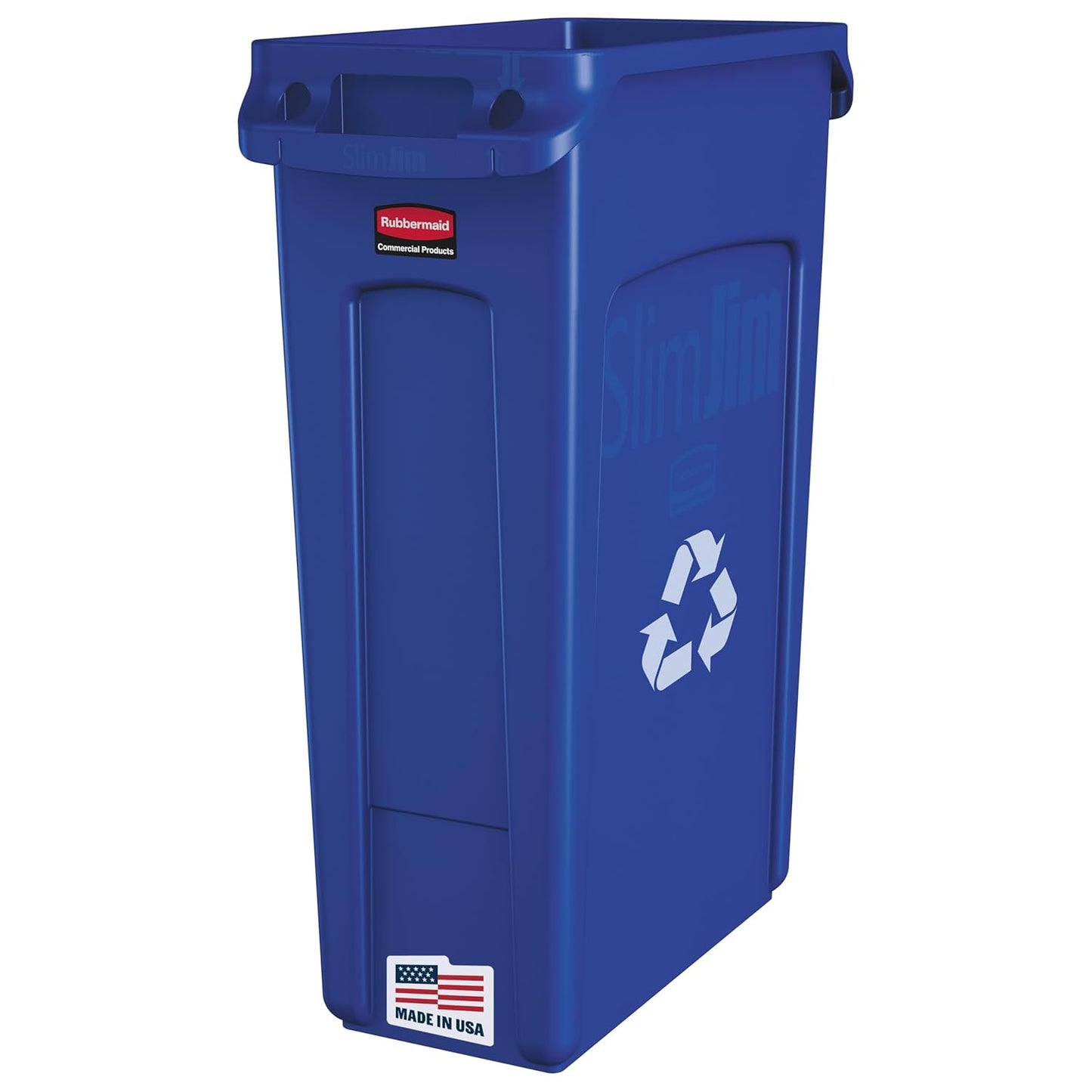 Rubbermaid Slim Jim 23 GAL Recycling Bin for Kitchens and Offices