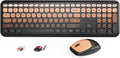 Wireless Keyboard and Mouse Combo Full-Size Retro Typewriter - Stylish