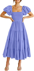PRETTYGARDEN Women's Casual Summer Midi Dress (Style F2M1)