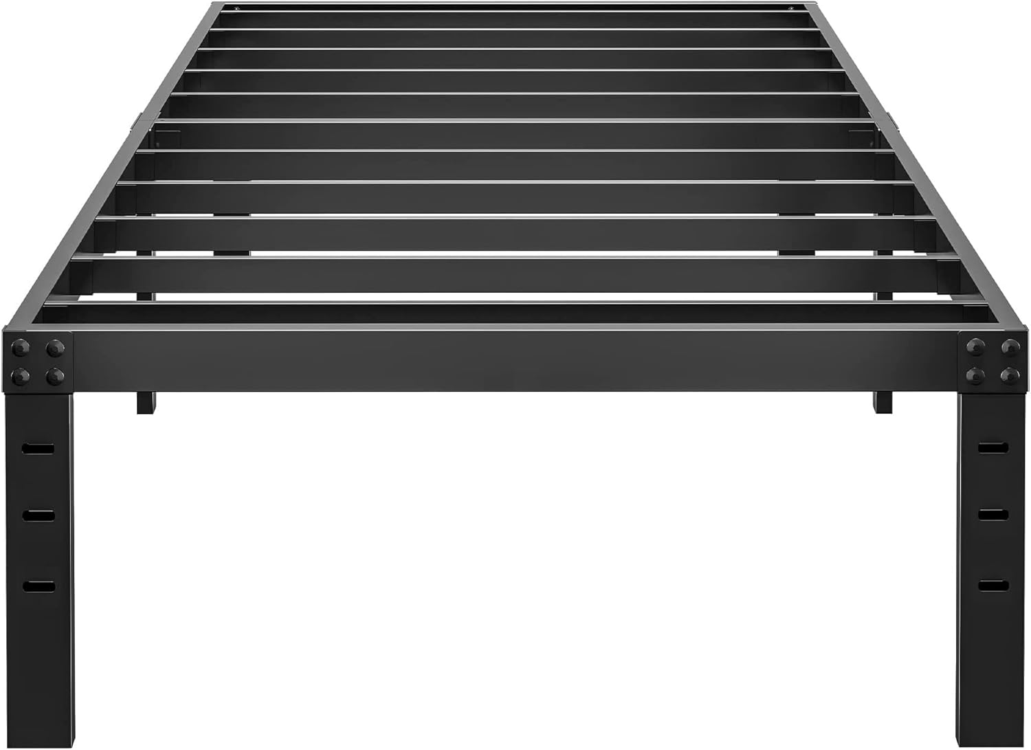 Aldrich 14 Inch Metal Twin Bed Frame for Easy Assembly and Comfort