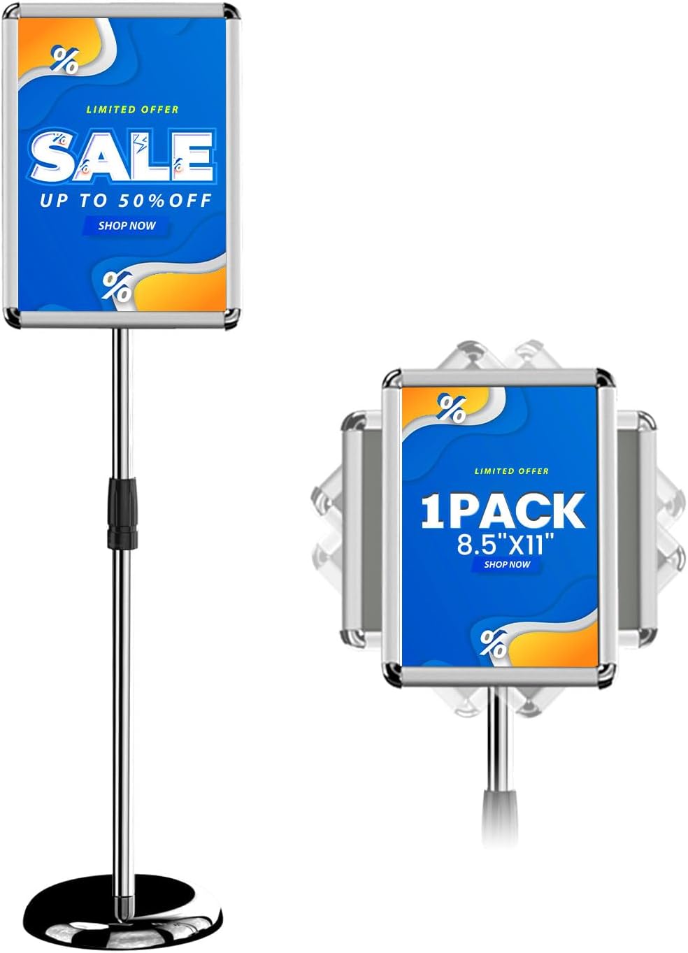 Sign Holder Poster Stand for Vertical & Horizontal Displays