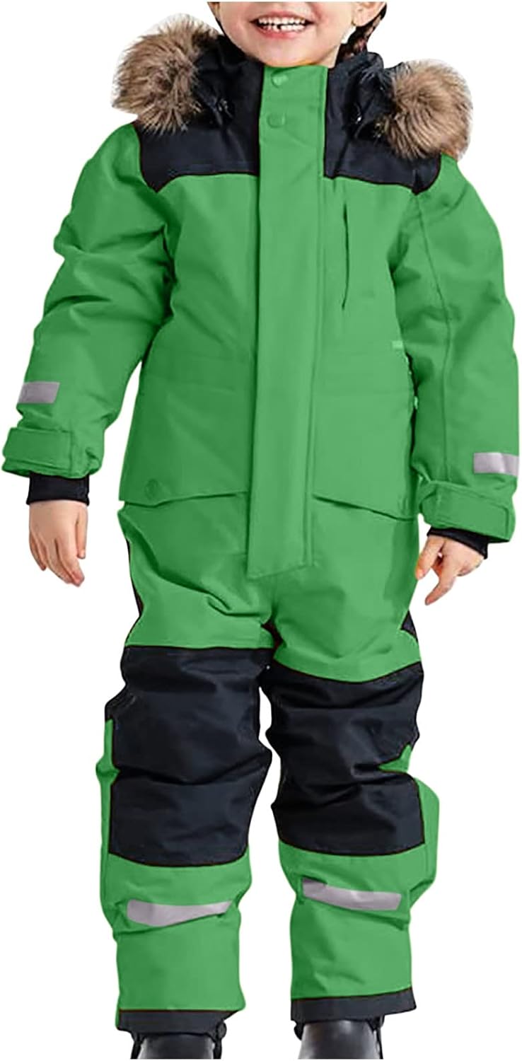 Snow Suit for Kids: Waterproof Windproof One Piece Snowsuit