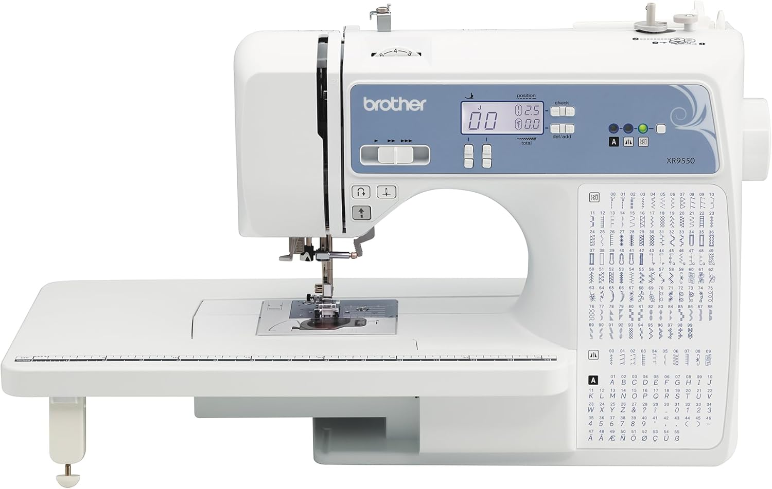 Brother Computerized Sewing Machine - 165 Stitches, LCD Display, Wide Table