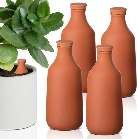 24oz Terracotta Watering Pots for Self Watering Planters