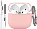 AhaStyle AirPods 4 Case: Shockproof Silicone with Cleaning Kit