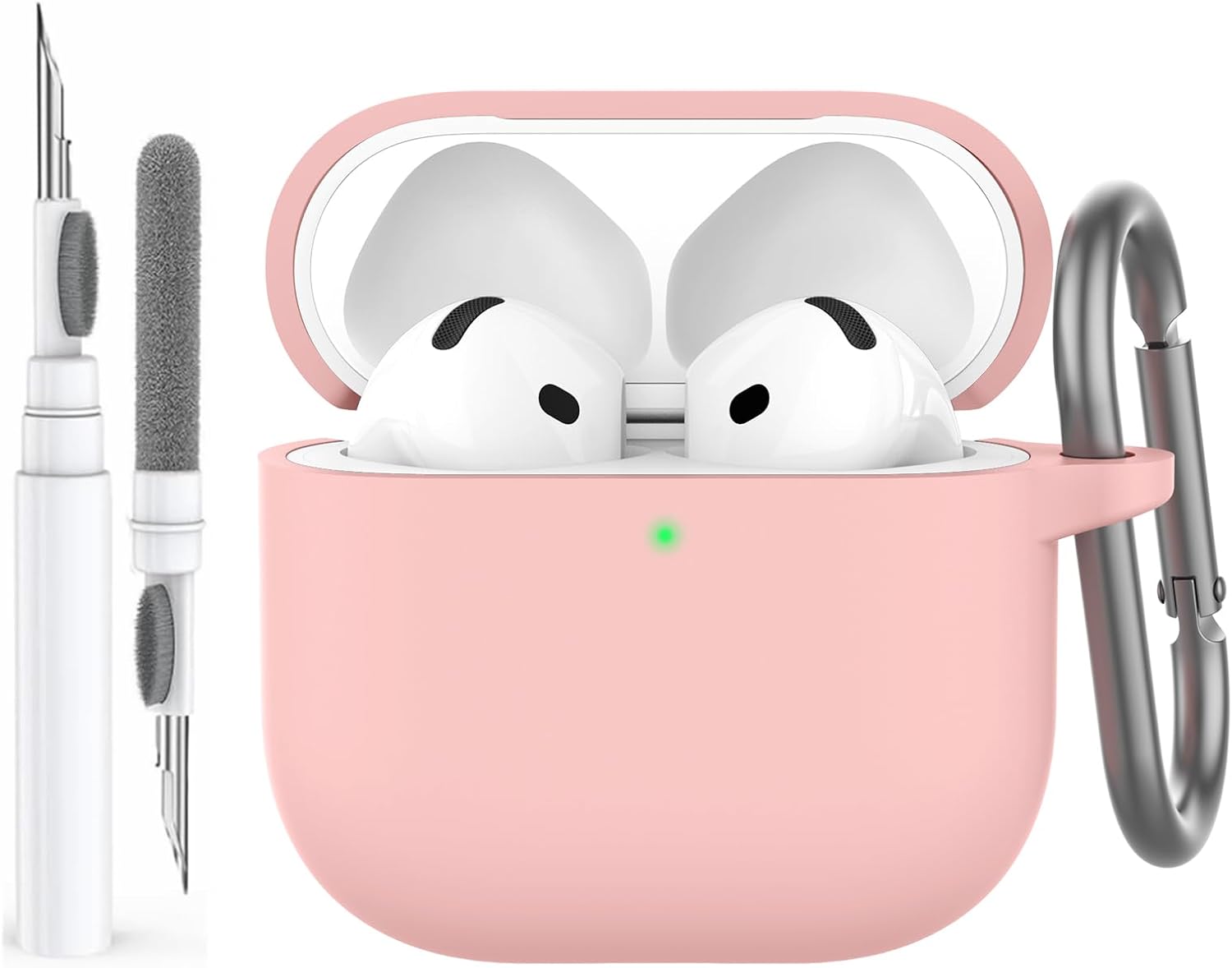 AhaStyle AirPods 4 Case: Shockproof Silicone with Cleaning Kit