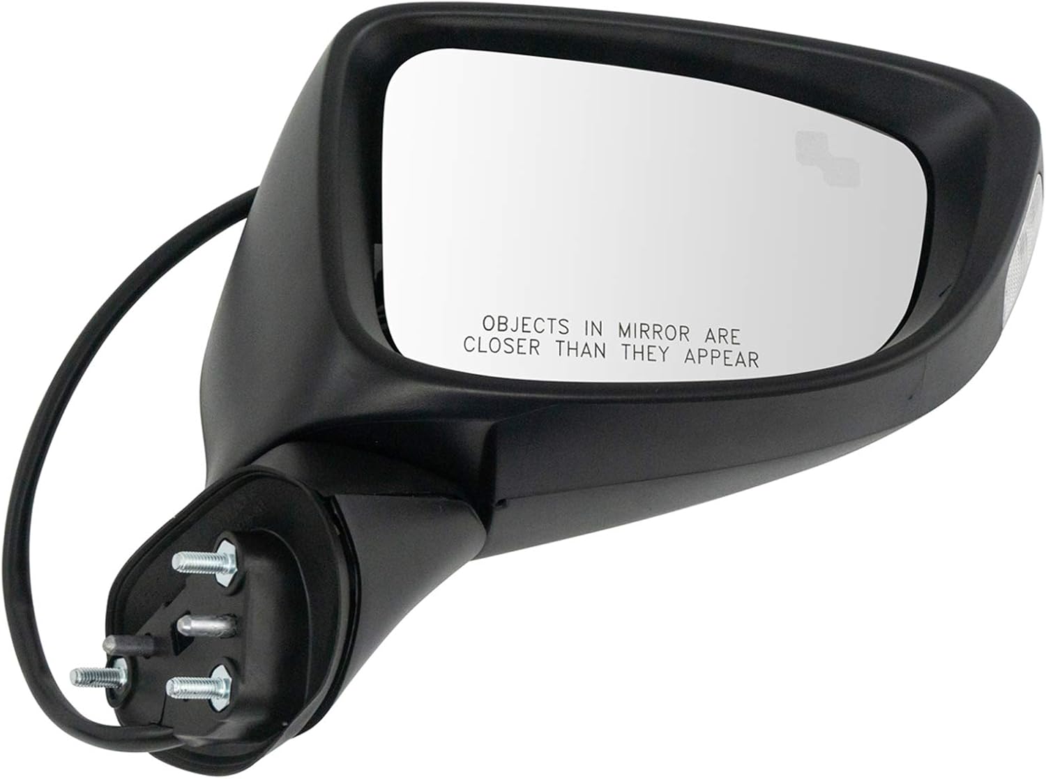 TRQ Passenger Side Power Mirror with Blind Spot Indicator for Mazda