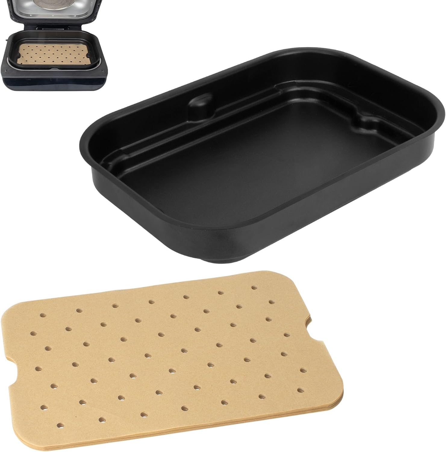 WEBROIL Non-Stick Ninja Grill Plate Liners