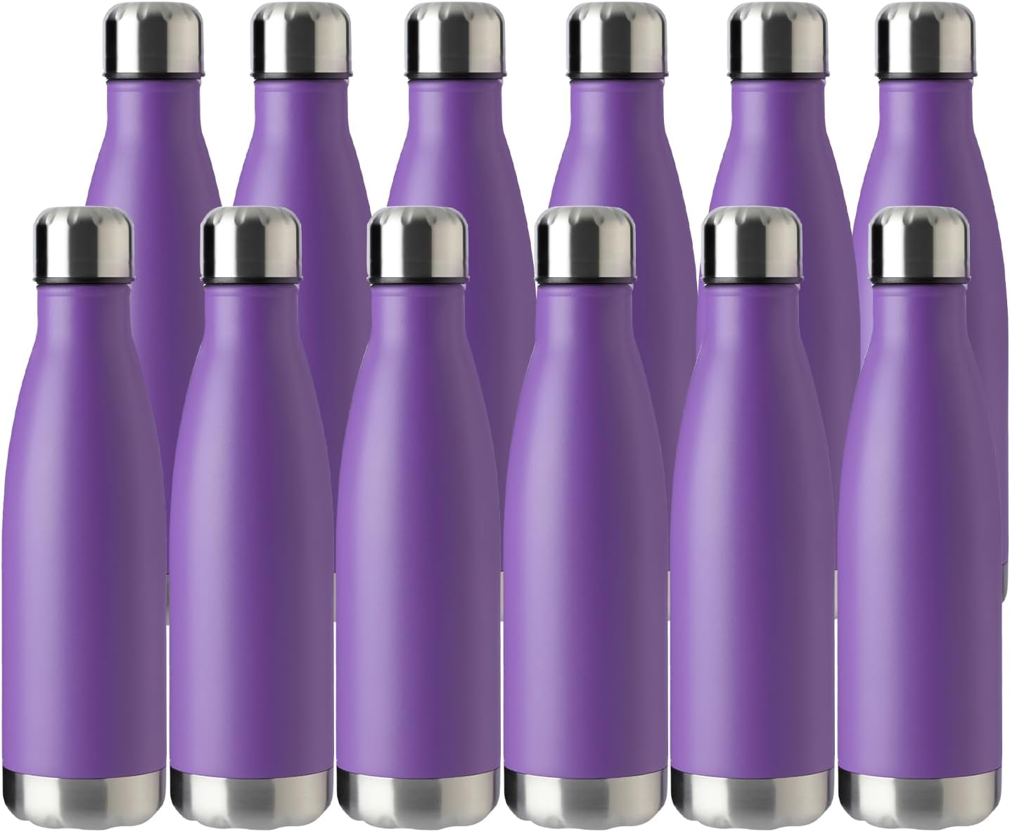 MEWAY 17oz Sport Water Bottle 12 Pack for Hot & Cold Drinks