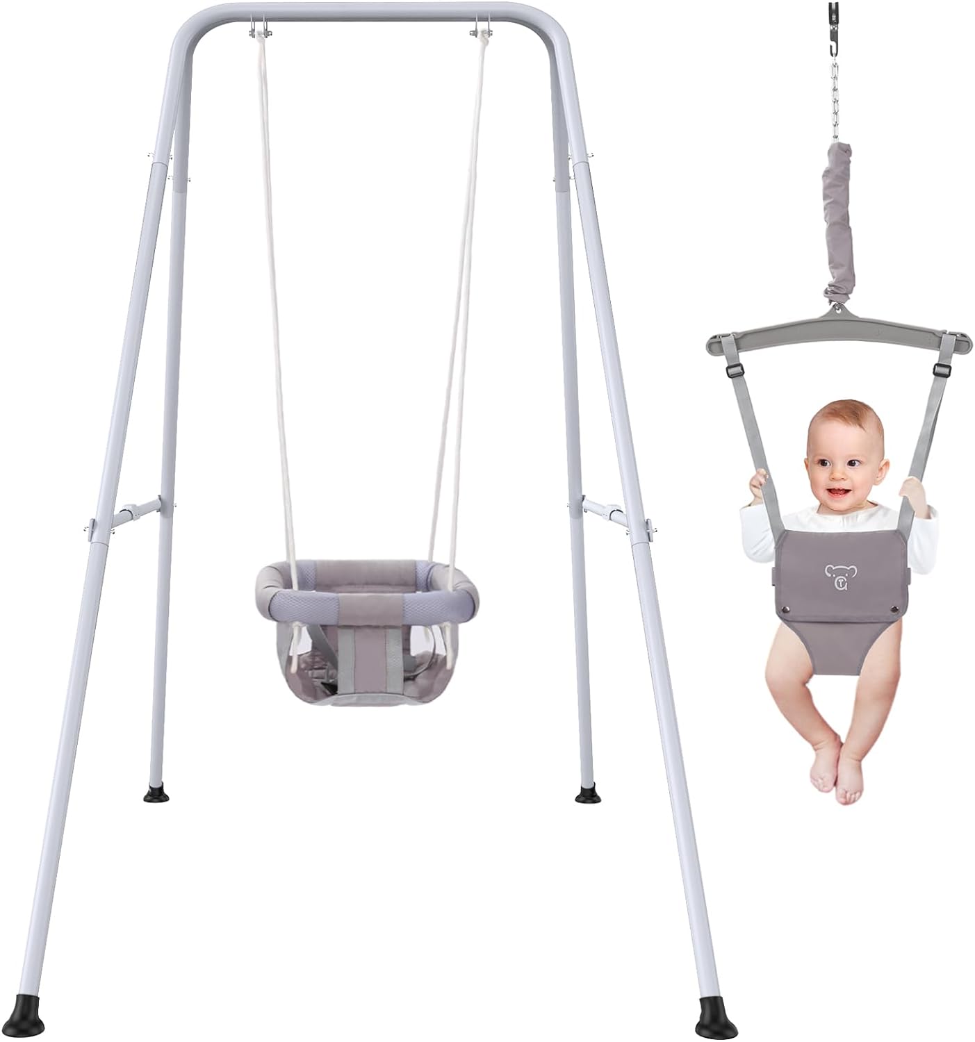 2 in 1 Baby Jumper and Swing for Indoor and Outdoor Fun
