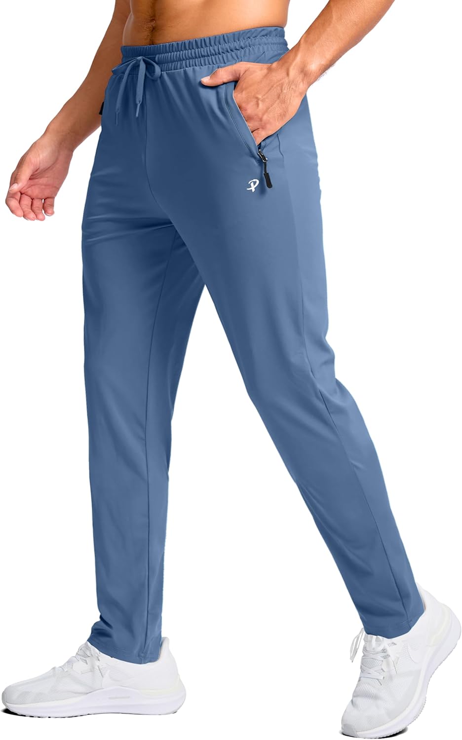 Pudolla Men's Tall Sweatpants with Zipper Pockets for Comfort