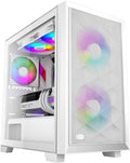 PCCOOLER C3D310 ARGB White M-ATX Case - High Airflow Compact Design