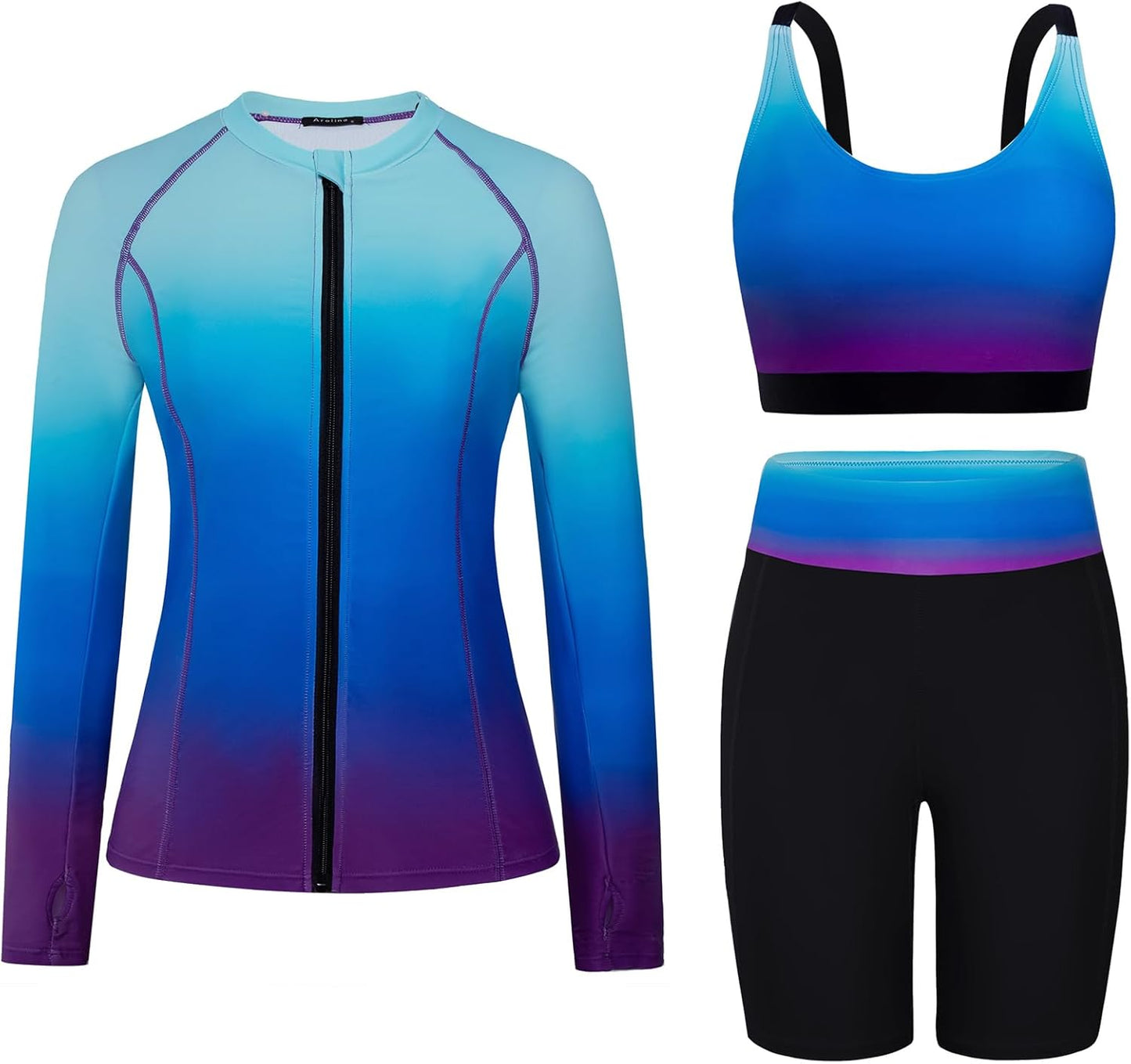 Arolina Womens Rash Guard Long Sleeve Swim Shirts for Comfort