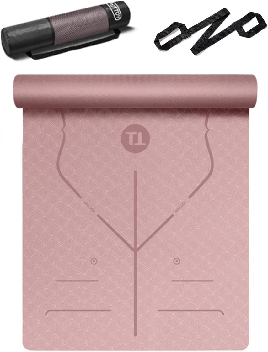 YOTTOY Extra Wide Non-Slip Yoga Mat for Home Workout