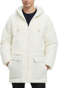 Men's Long Winter Coat for Men - Water-Resistant Quilted Parka