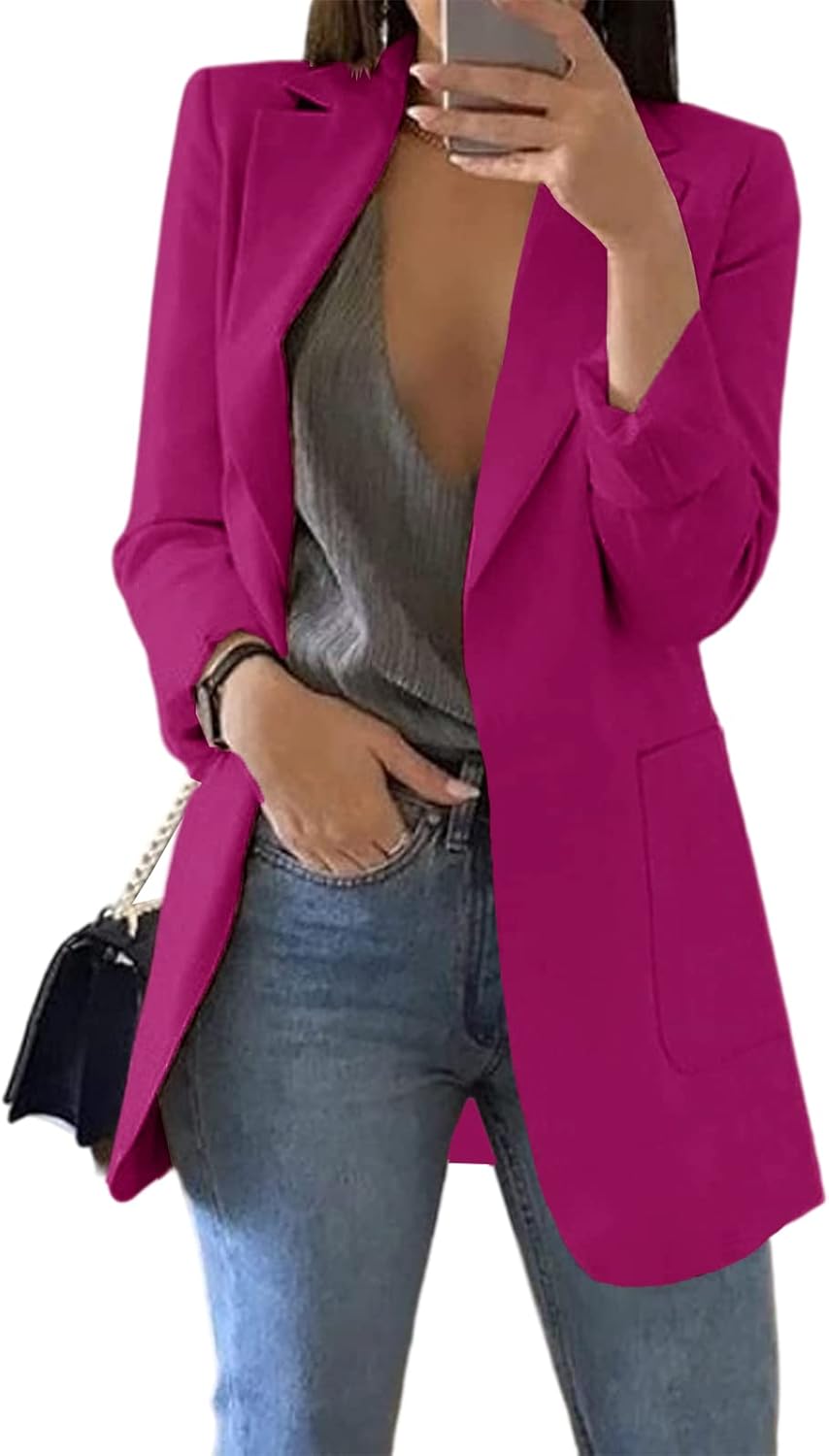Cnkwei Womens Casual Blazers for Stylish Work Office Looks