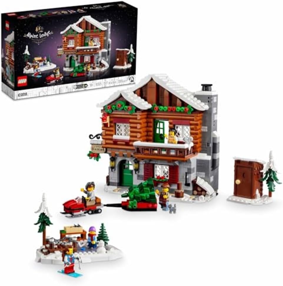 LEGO Alpine Lodge Kit: Winter Fun for Adults!