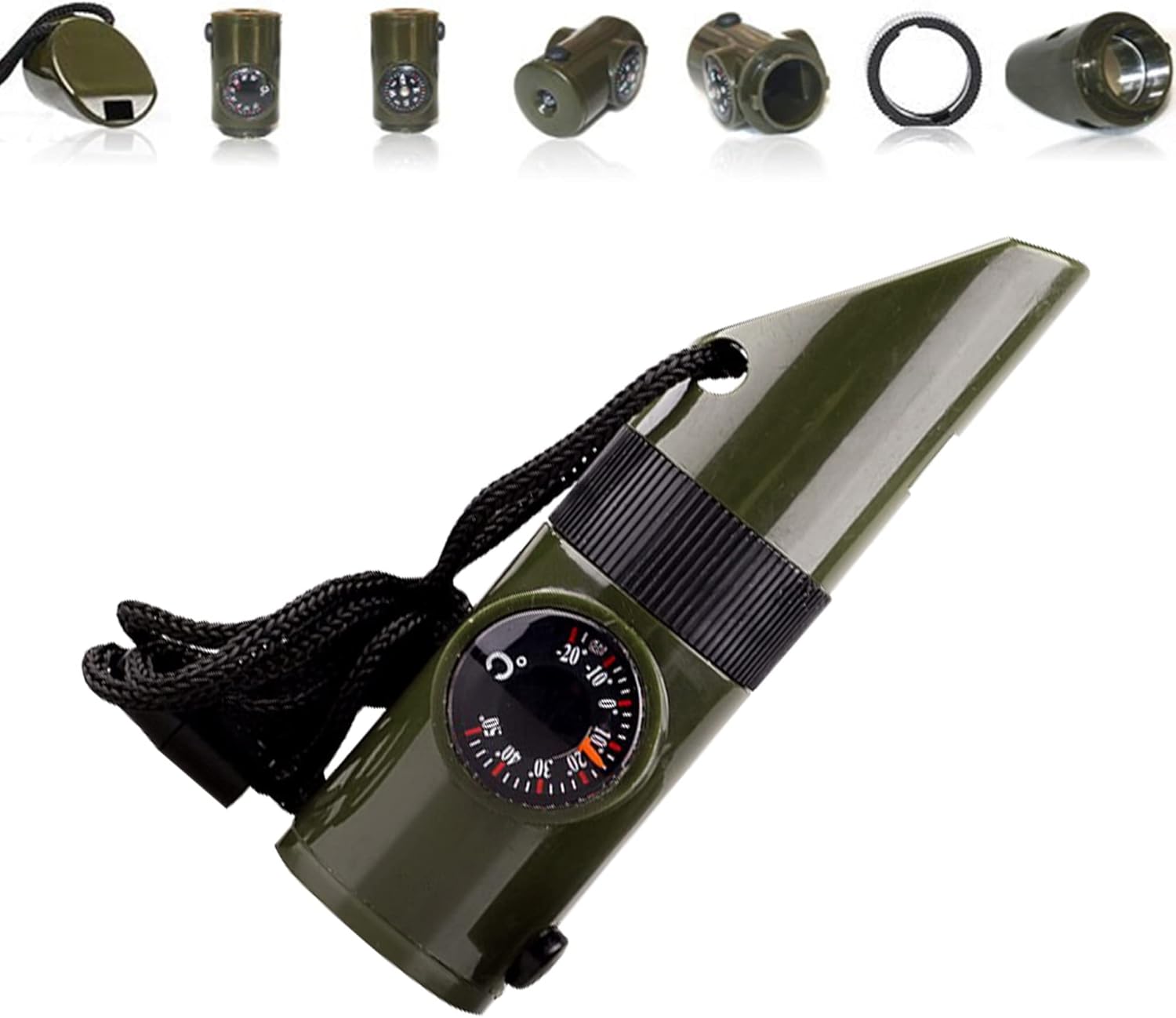 Multi-Tool Survival Whistle - Loud & Versatile Signaling