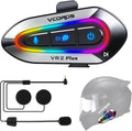 Motorcycle Helmet Headset with RGB Lights VR2 Plus - 2-Way Intercom