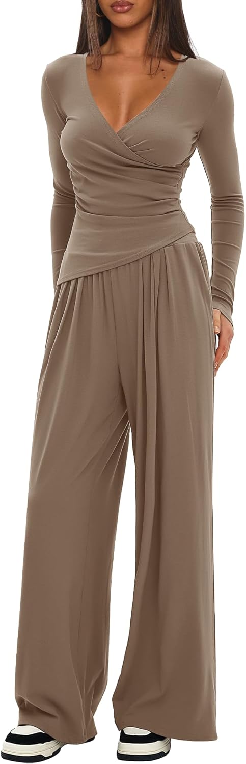 Darong Women's 2 Piece Lounge Outfits for Fall and Winter Wear