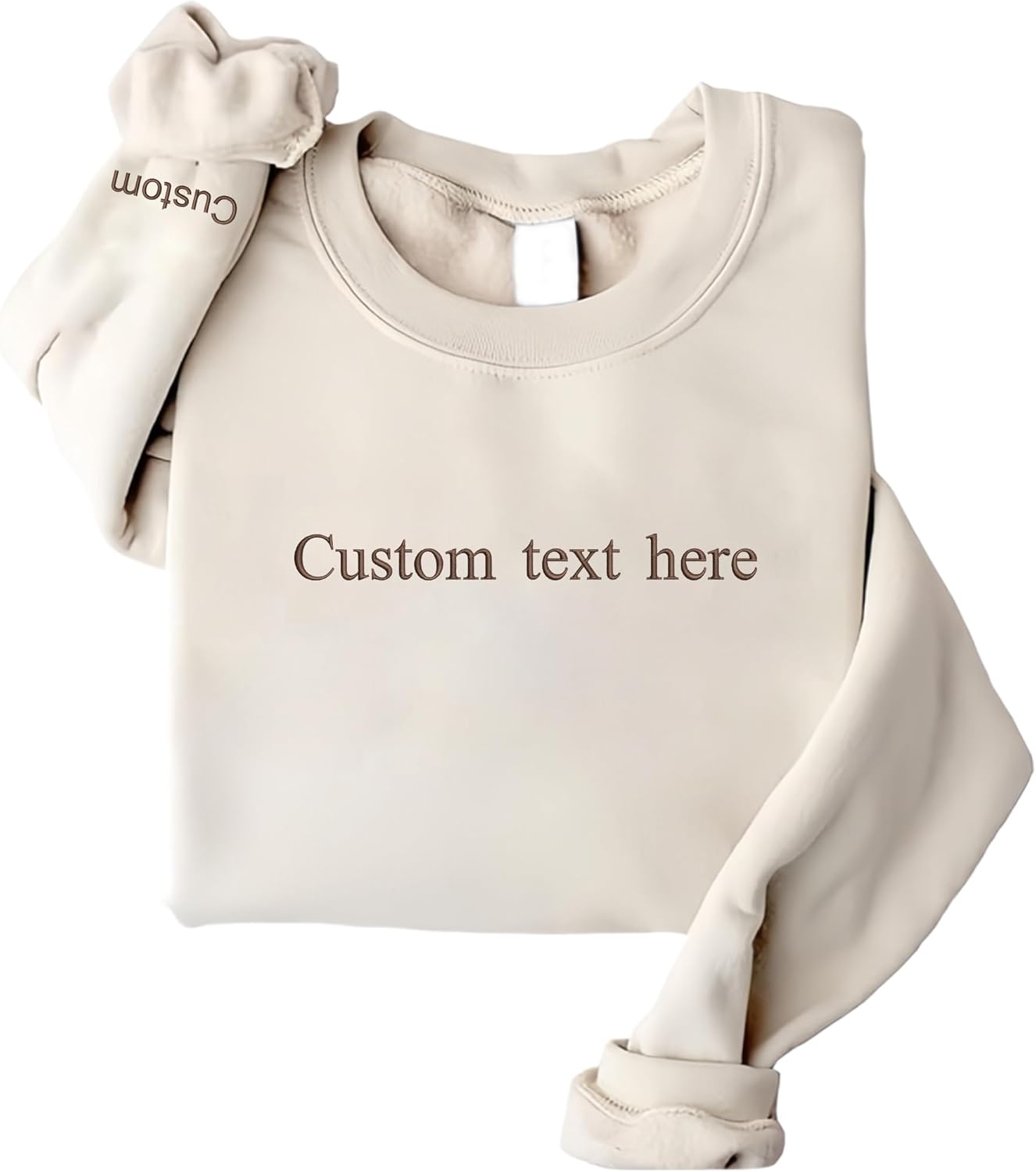 Custom Embroidered Sweatshirt - Personalized Gift - Give Smiles