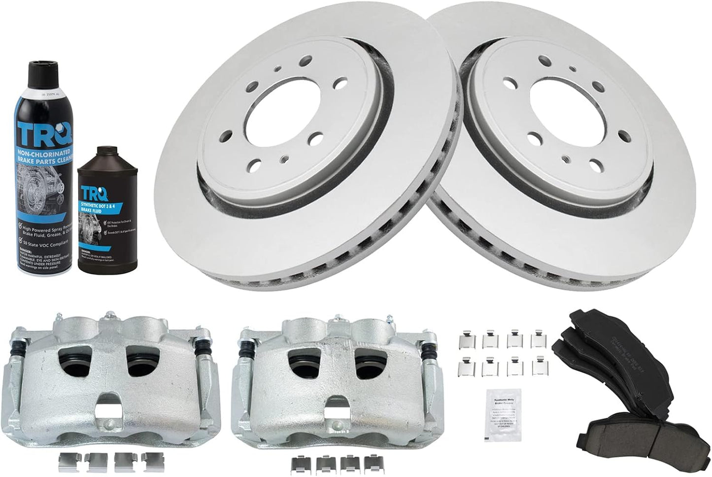TRQ Front Brake Pad & Rotor Kit for 2012-2016 Ford F-150