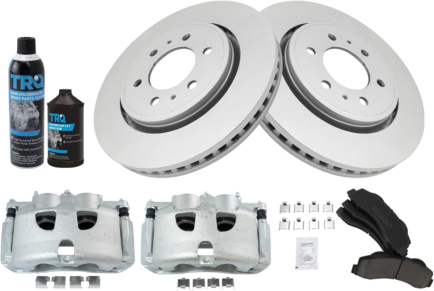 TRQ Front Brake Pad & Rotor Kit for 2012-2016 Ford F-150