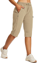 Women's 15 in Hiking Capris Below Knee - Lightweight Quick Dry