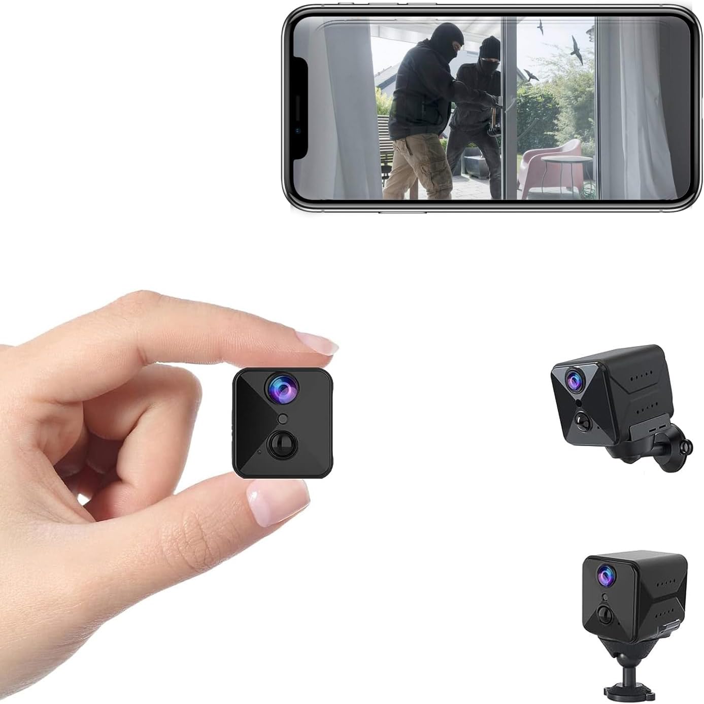 Spy Camera WiFi Hidden Camera with AI Motion Detection Alerts
