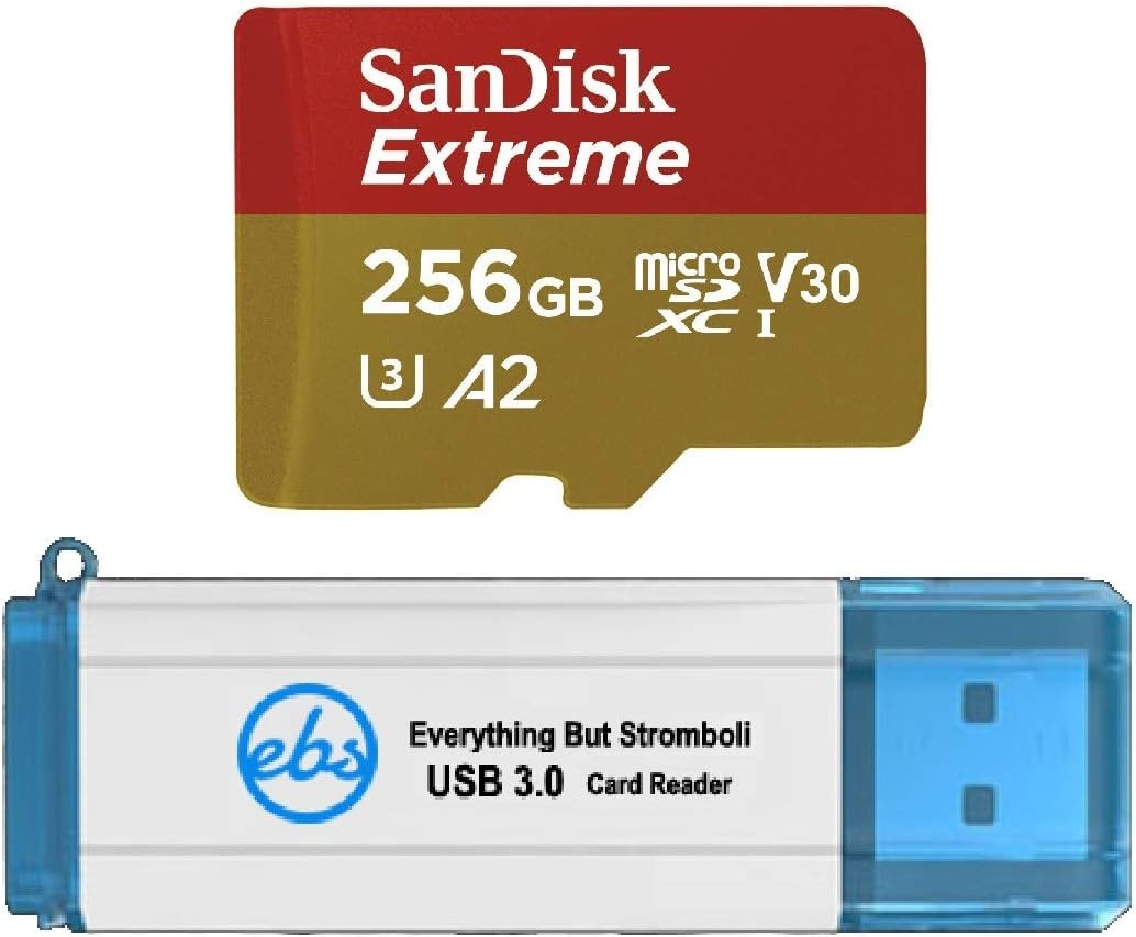 256GB SanDisk Extreme Memory Card for Samsung Galaxy S20 Bundle