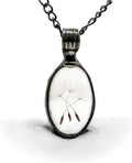 Handmade Dandelion Wish Pendant Necklace - Keepsake Glass Jewelry