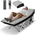 HABUTWAY Portable Camping Cot for Adults with Thick Mattress