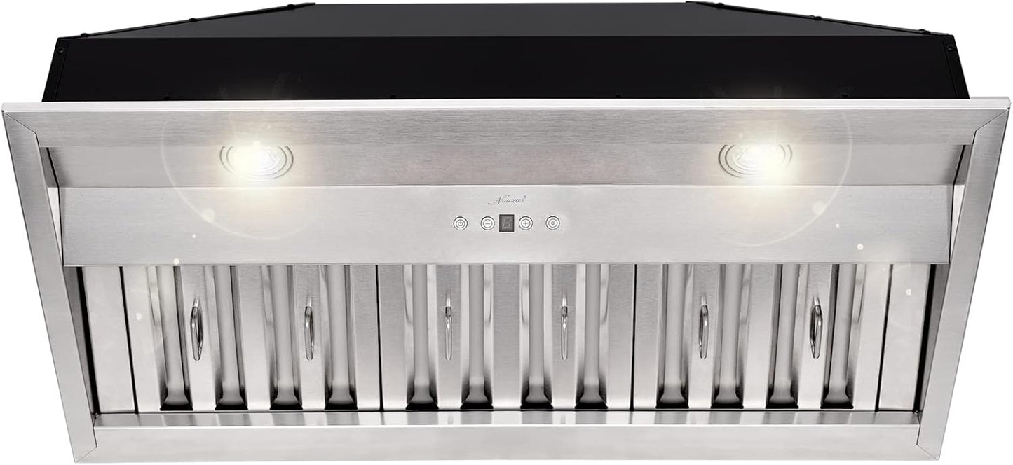 Akicon Range Hood Insert 36 Inch with Powerful Suction and LED Lights