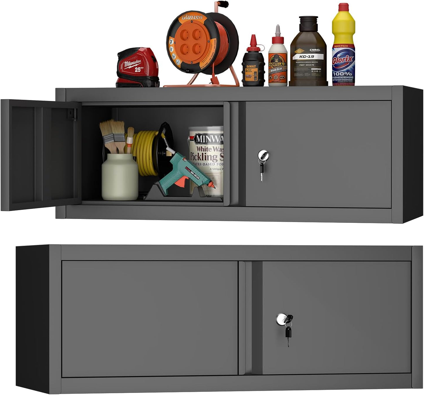 GREATMEET Metal Garage Storage Cabinets for Organized Spaces