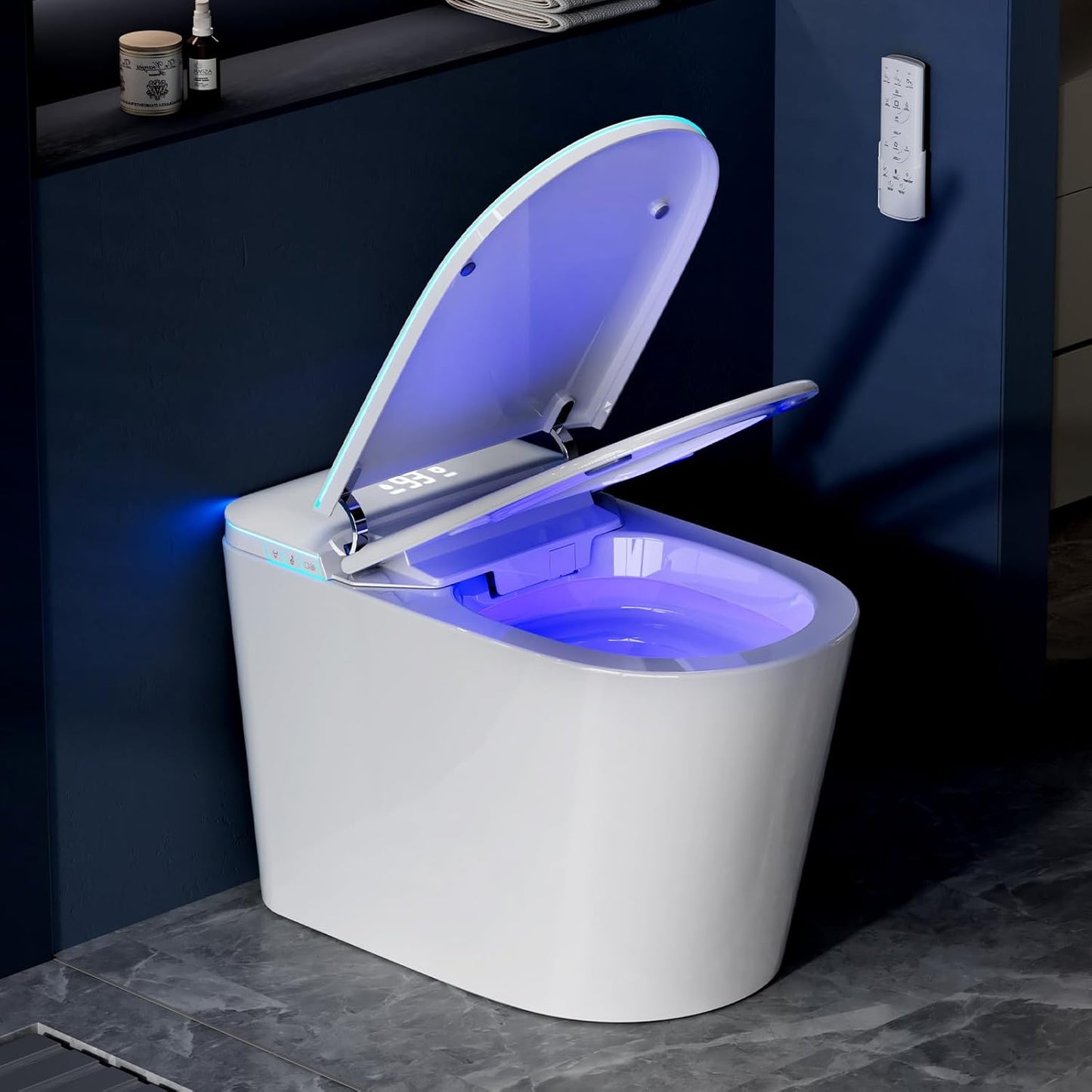 Smart Toilet with Bidet and Heated Seat for Modern Bathrooms