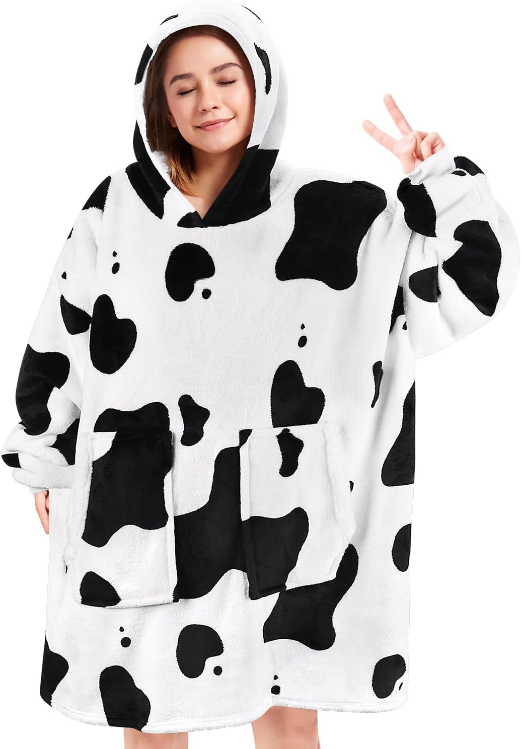 Cozy Cow Wearable Hoodie Blanket - Ultimate Comfort