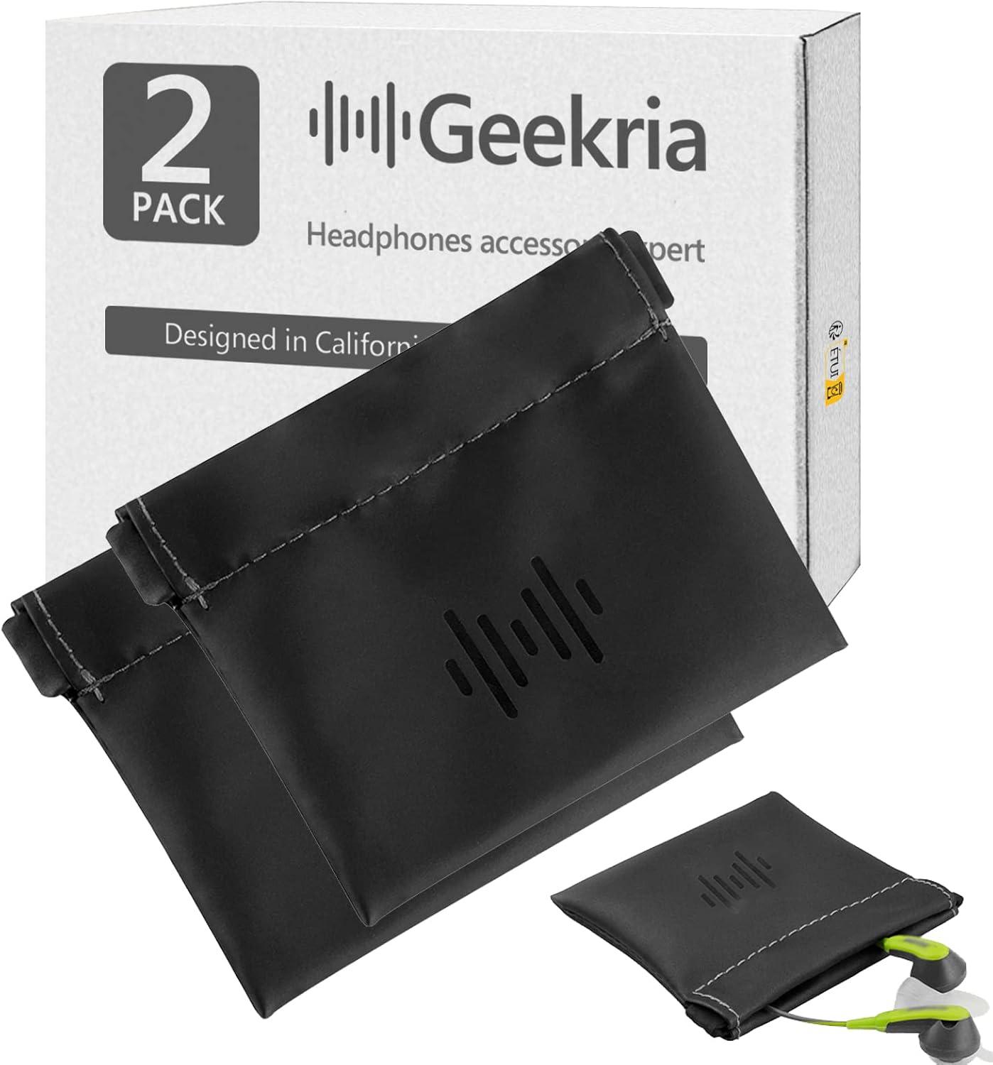 Protective Earbuds Case 2 Pack - Keep Your Fitness Earbuds Safe On The Go!