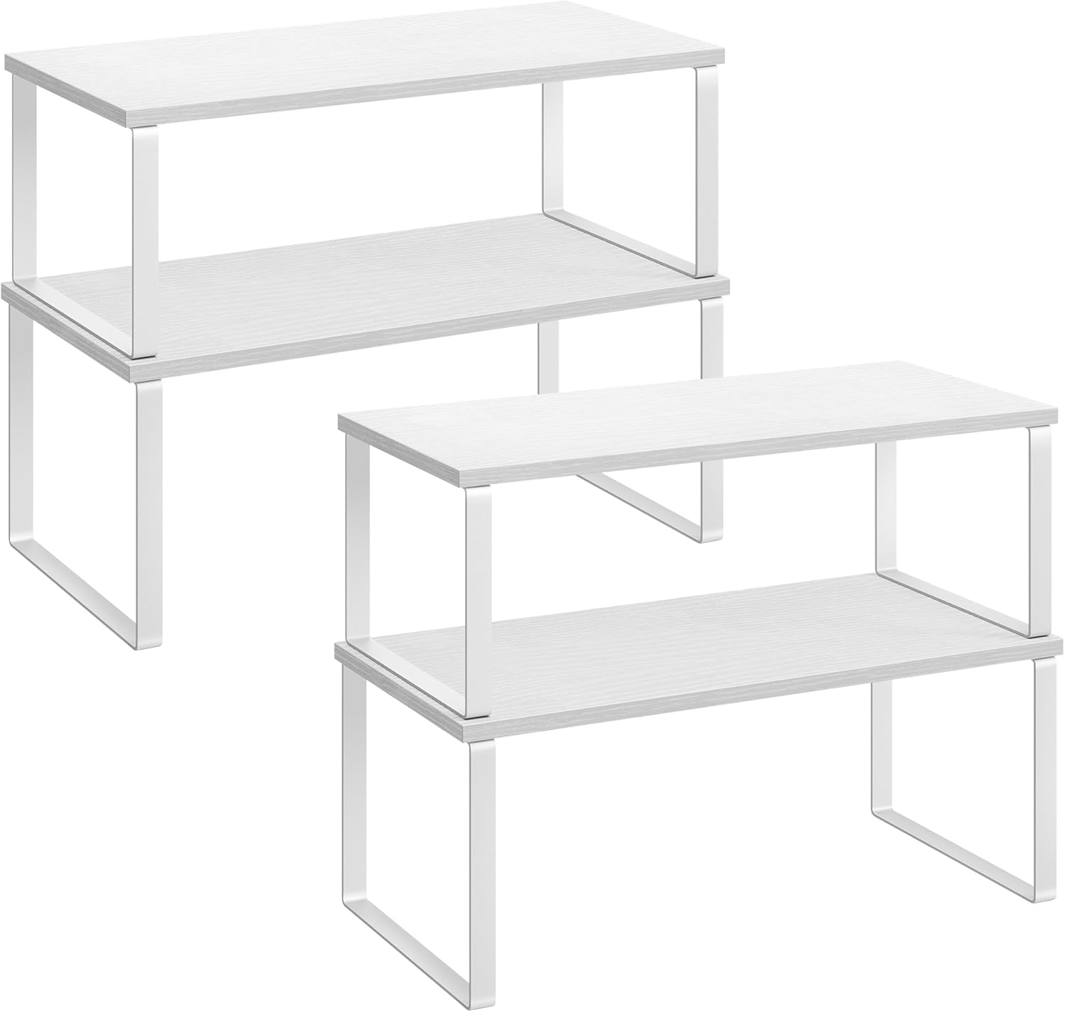 SONGMICS Kitchen Organizer Shelf Set of 4 for Counter Storage
