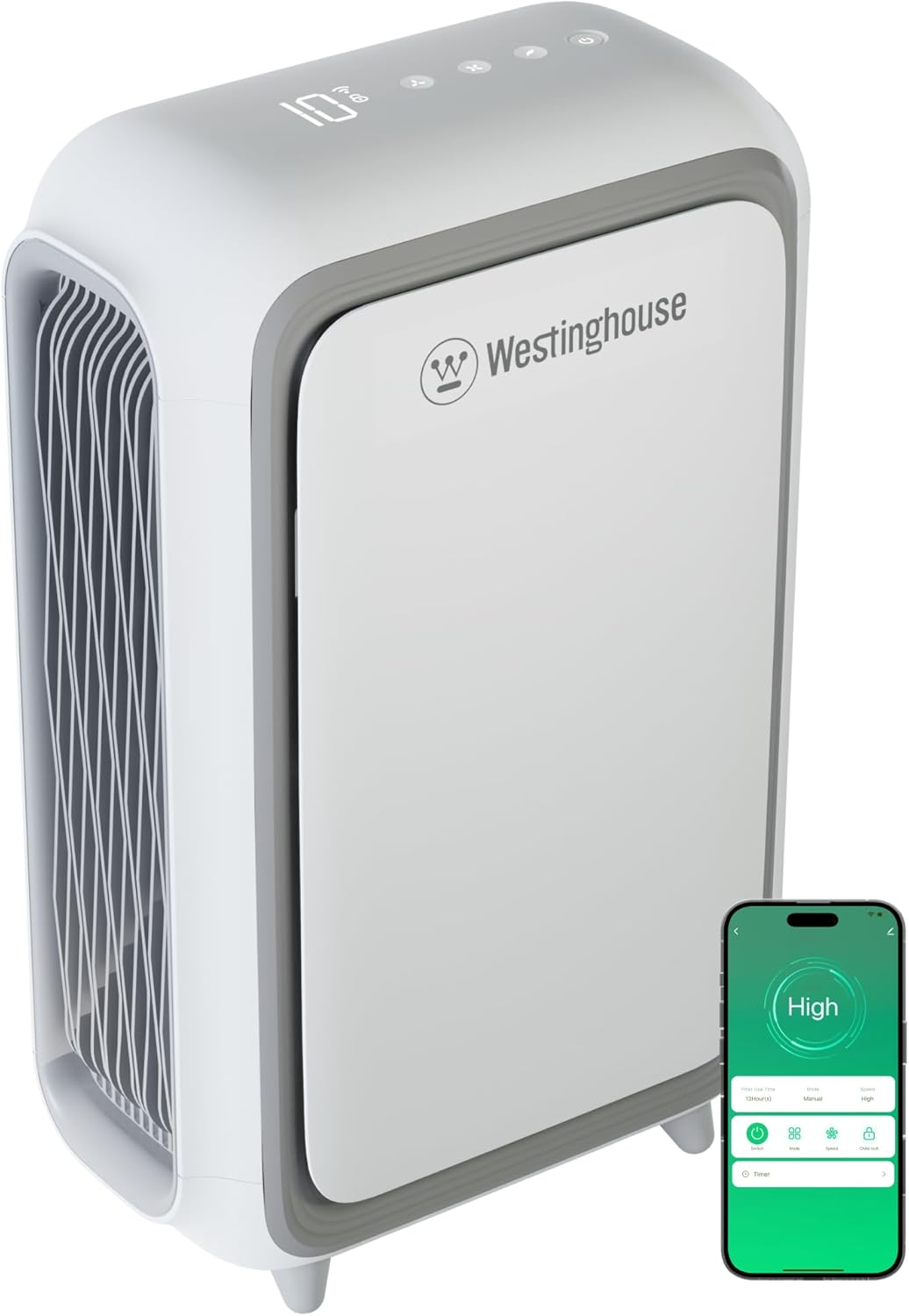 Westinghouse Smart Air Purifier | 4-Stage Filtration | Large Room Coverage