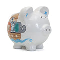 Child to Cherish Ceramic Piggy Bank for Boys, Noah's Ark - Keepsake