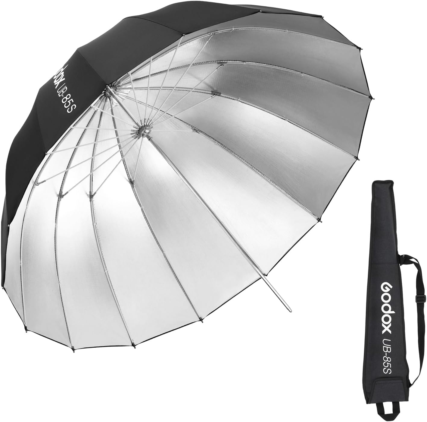 Godox UB-85S 33.5in Parabolic Reflective Umbrella for Photography