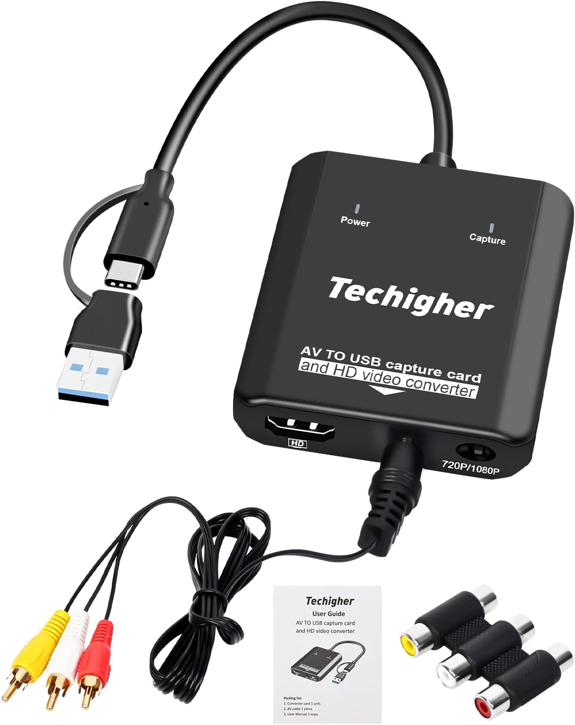 VHS to Digital Converter & RCA to HDMI Adapter for Easy Capture
