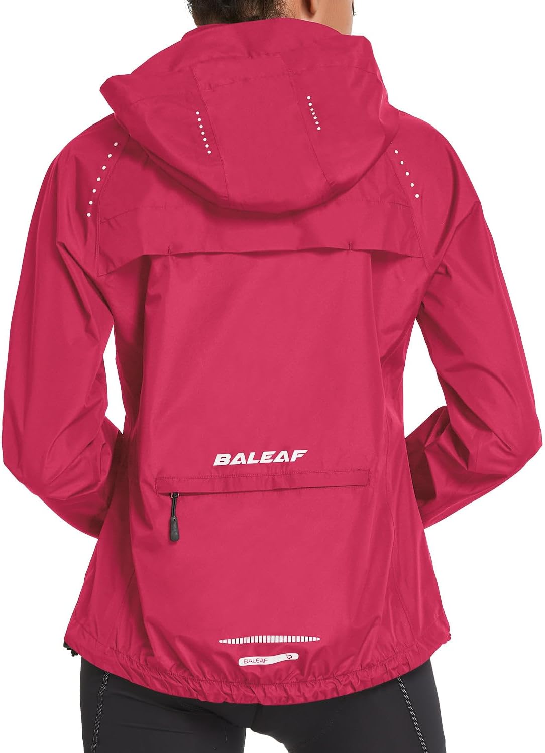 Baleaf Women's Waterproof Rain Jacket for Running and Cycling