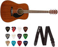 Fender CD-60S Dreadnought Acoustic Guitar Bundle - All-Mahogany Tone
