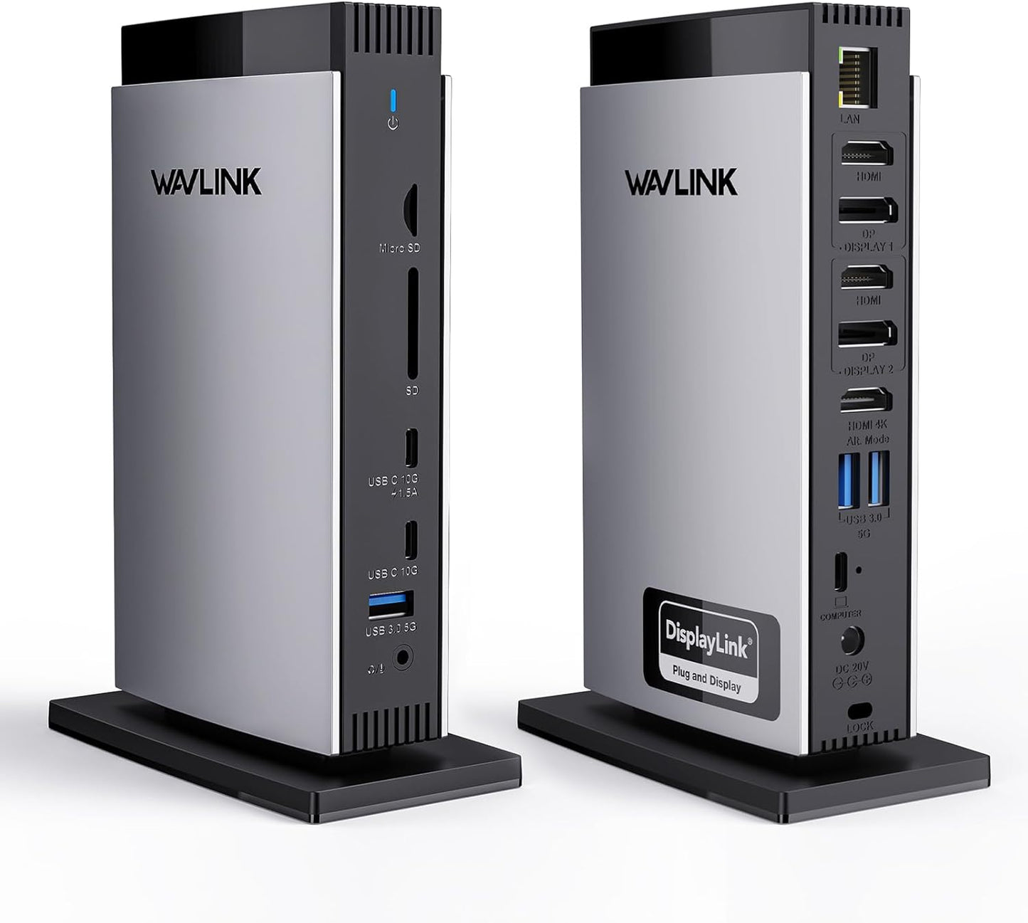 WAVLINK DisplayLink Docking Station for Triple Monitor Setup