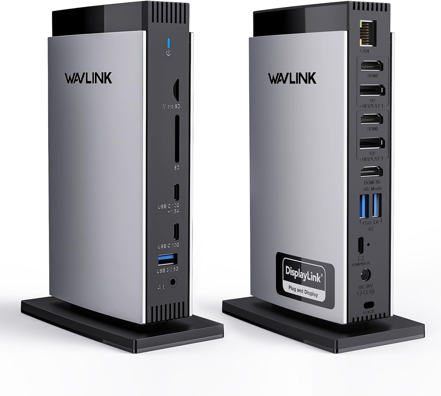 WAVLINK DisplayLink Docking Station for Triple Monitor Setup