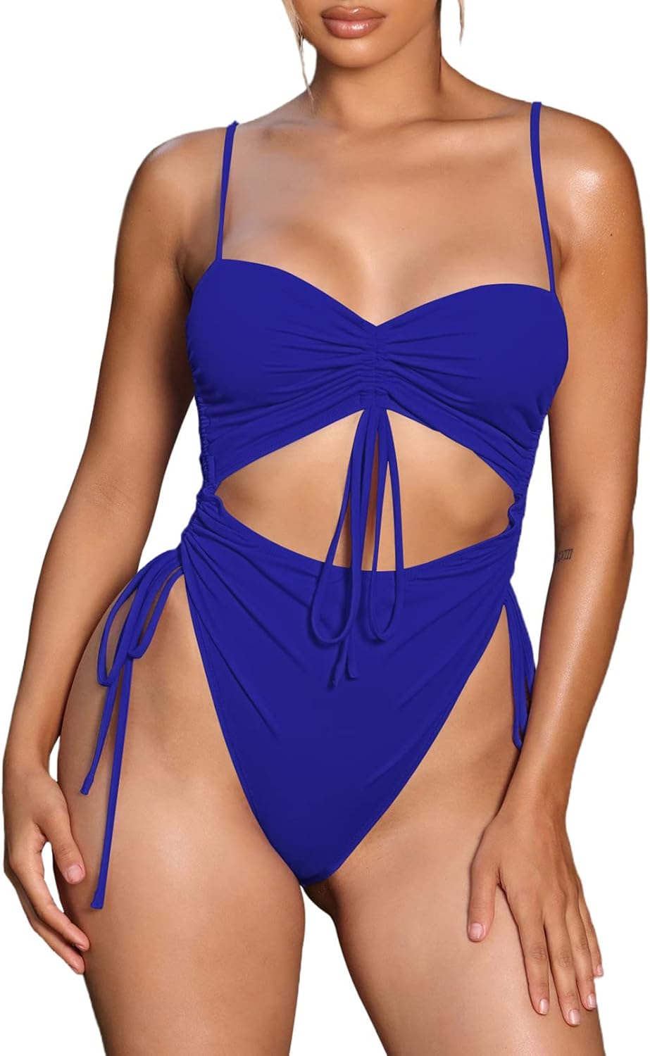 Viottiset Women's Cut Out Drawstring One Piece Swimsuit Review