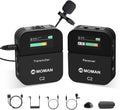 Moman C2 Wireless Lavalier Microphone - Reliable 2.4GHz Audio