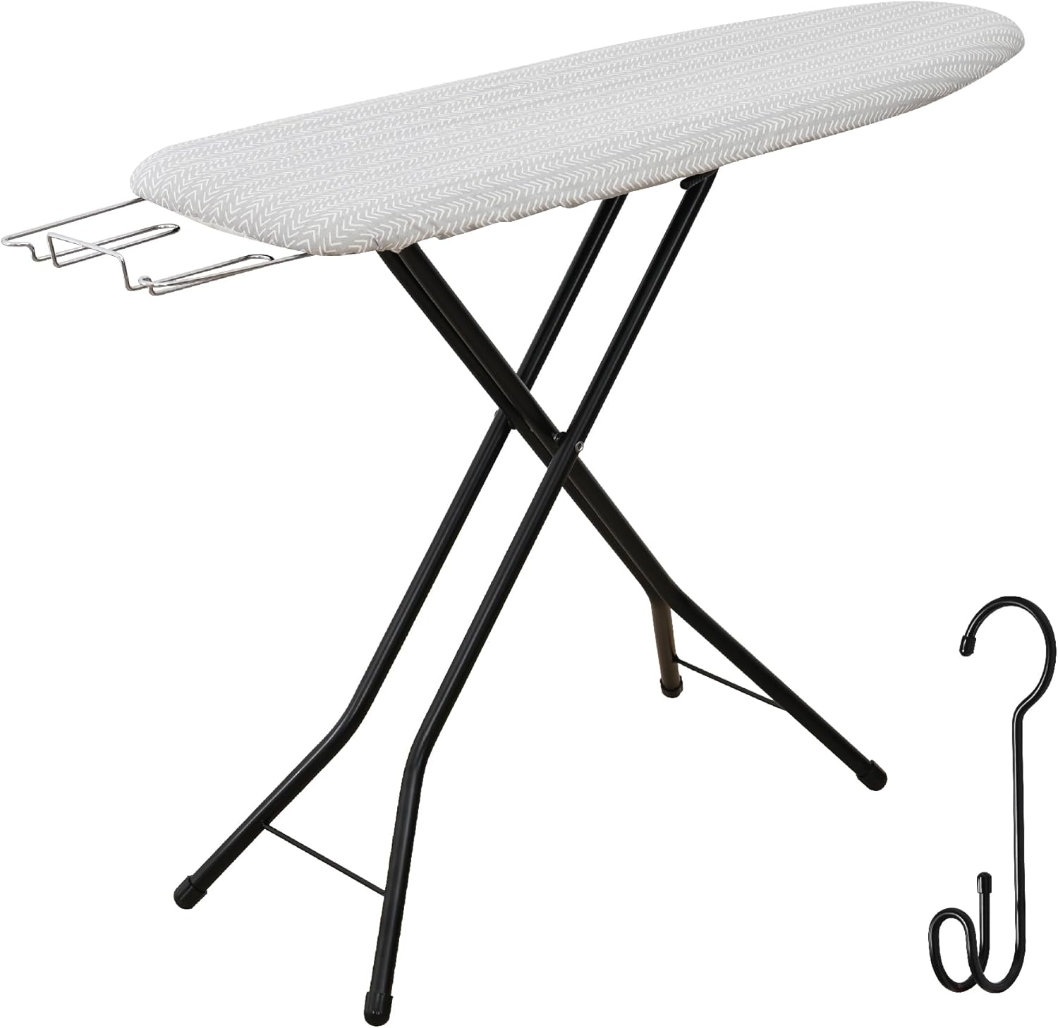 Compact Ironing Board with Iron Rest and Extra Thick Cover